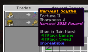 harvest scythe